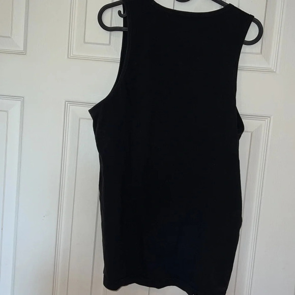 Puma black white logo tank top Sz M - Picture 7 of 11